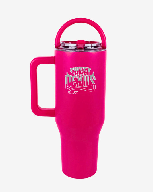 SWEET DEVILS - Rose-Red Portable Water Tumbler | 1.2 liter